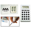 Light Up Calculator - Flashlight - Alarm Clock - Tape Measure - White LED